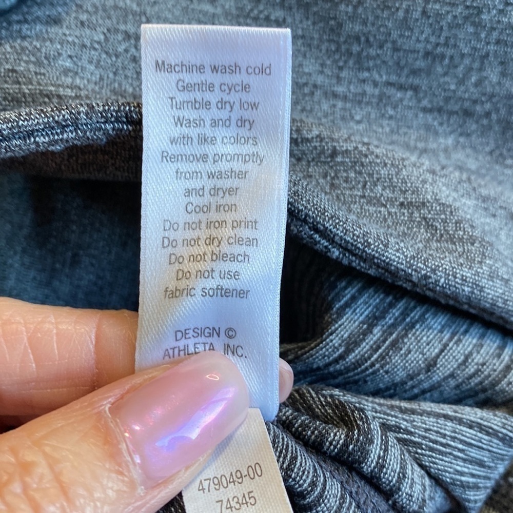 Athleta High Rise Spacedye Chaturanga to Town Tight Gray Sz S - Picture 12 of 12